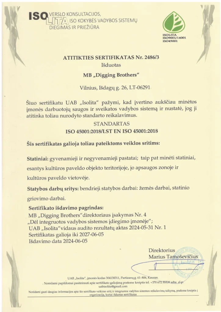 ISO 4s001:2018/LST EN ISO 45001:2018